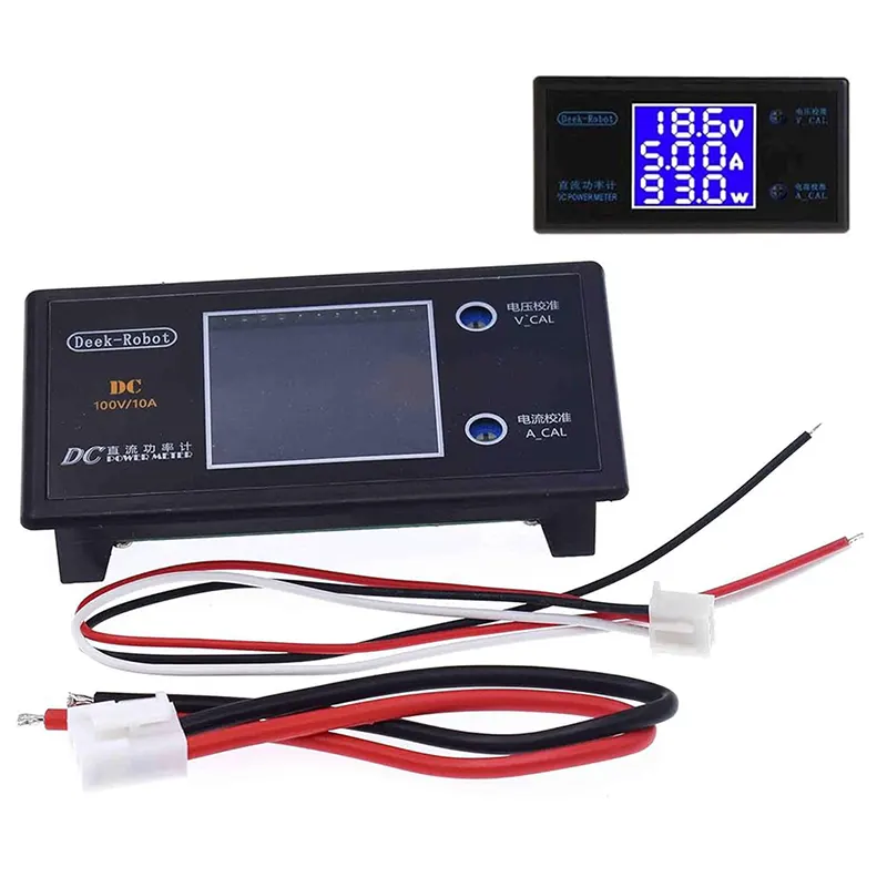 DC 50V 5A 250W Digital LCD Voltmeter Ammeter Voltage Current Volt Power Meter - Gallery 1