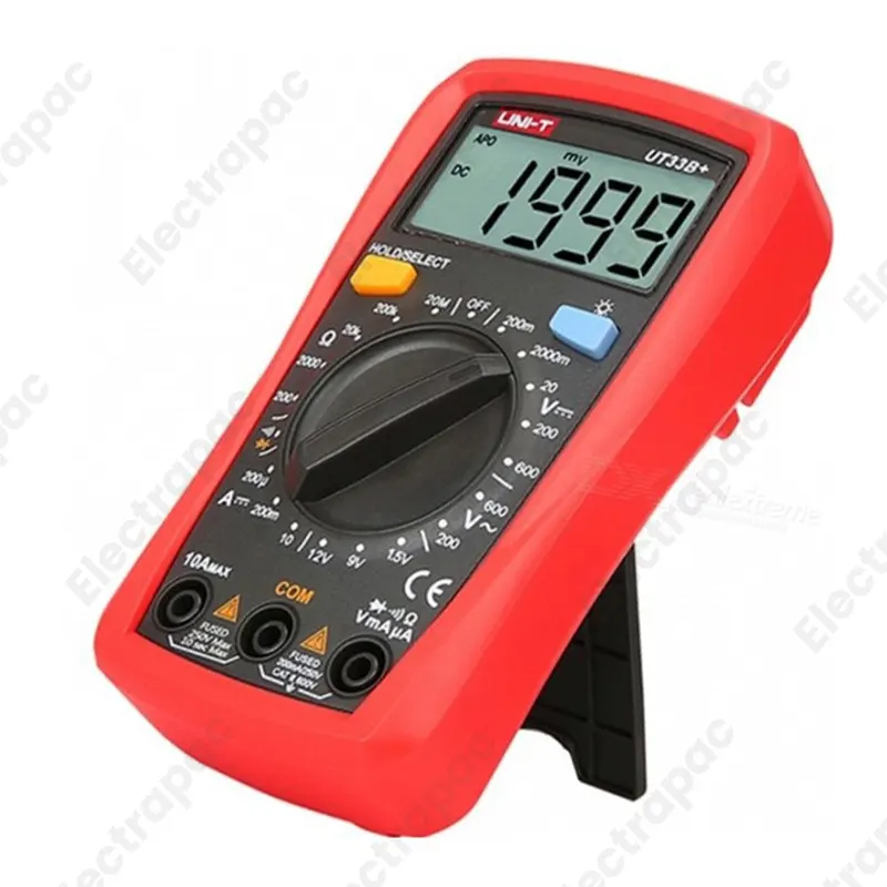 UNI-T UT33B+ Digital Multimeter with Battery Test Function - Backlit LCD, Loud Continuity Buzzer, and Ergonomic Design - Palm Size Multitester - Gallery 2