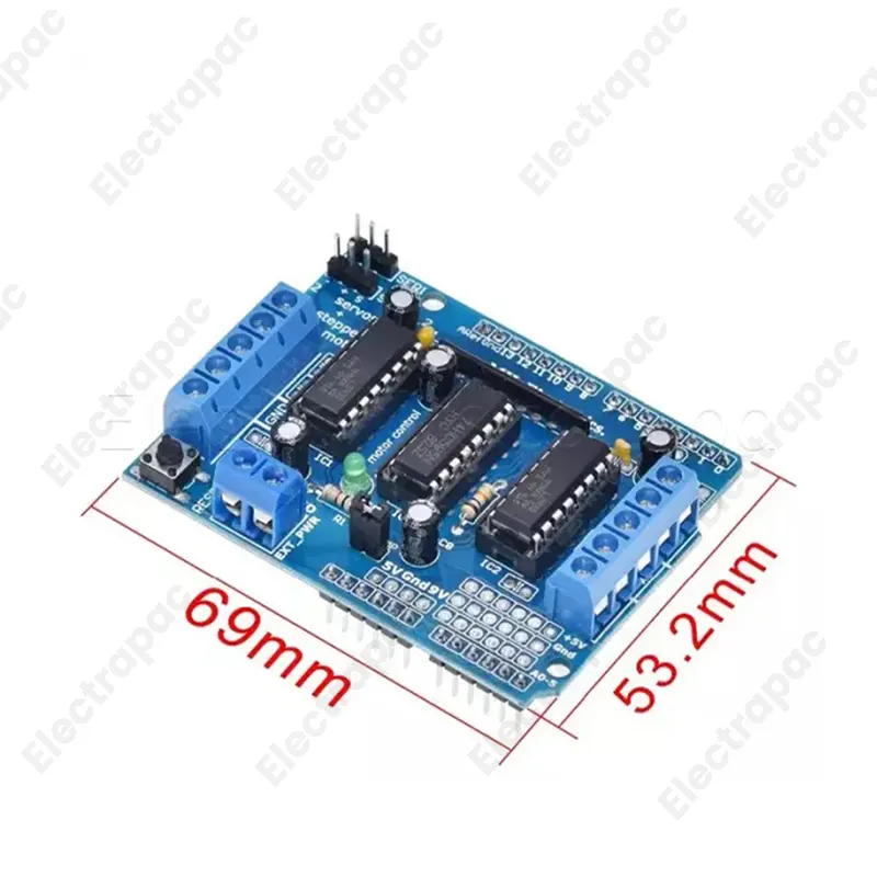 L293D Motor Driver Shield for Arduino - Stepper, Servo & DC Motor Control Board - Gallery 2