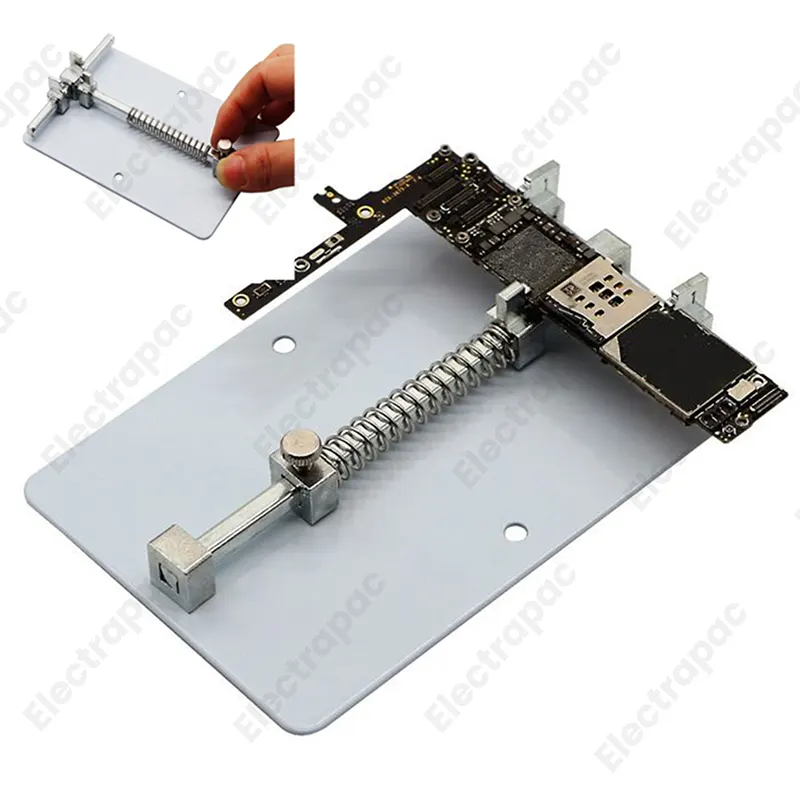 Universal Adjustable PCB Holder Stand - Stainless Steel Soldering  Jig - Gallery 1