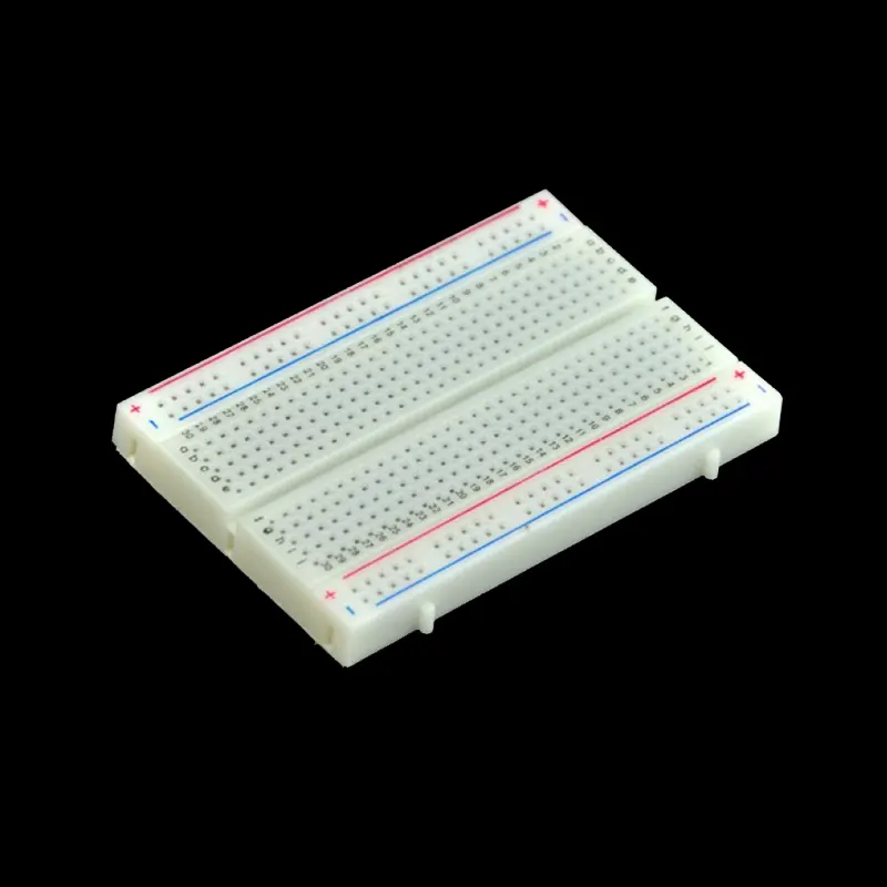 Breadboard Medium Size Solderless White Prototype Test Circuit Board Plug-in 400 Tie Points Pin For Arduino Project Board DIY - Gallery 2